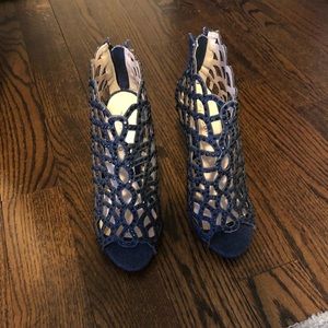ZigiSoho Duran Denim Heels New